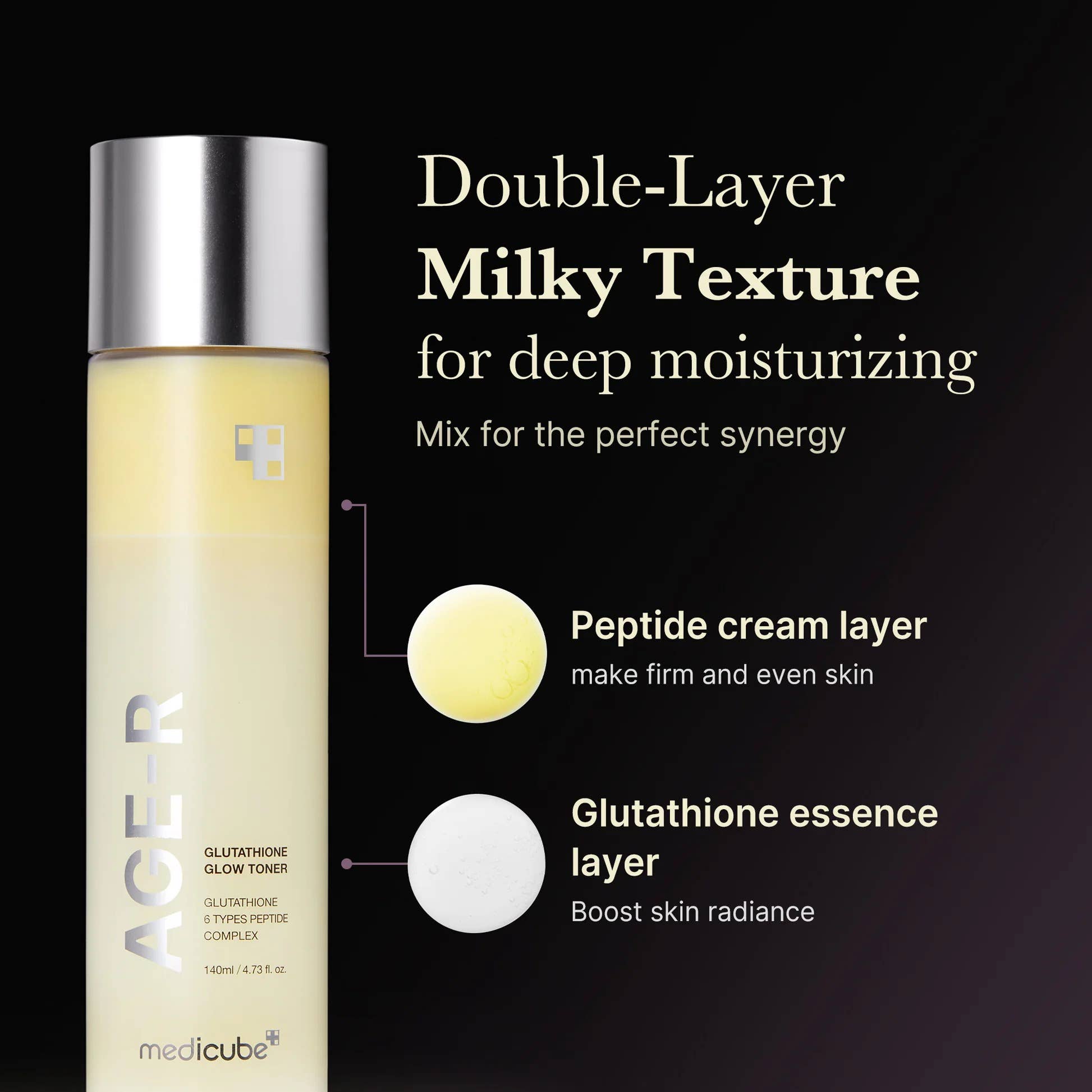 [Medicube] Age-R Glutathione Glow Milky Toner