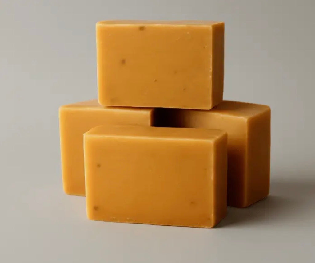 Amber Glow (Turmeric, Orange & Honey) Handcrafted Natural Bar Soap