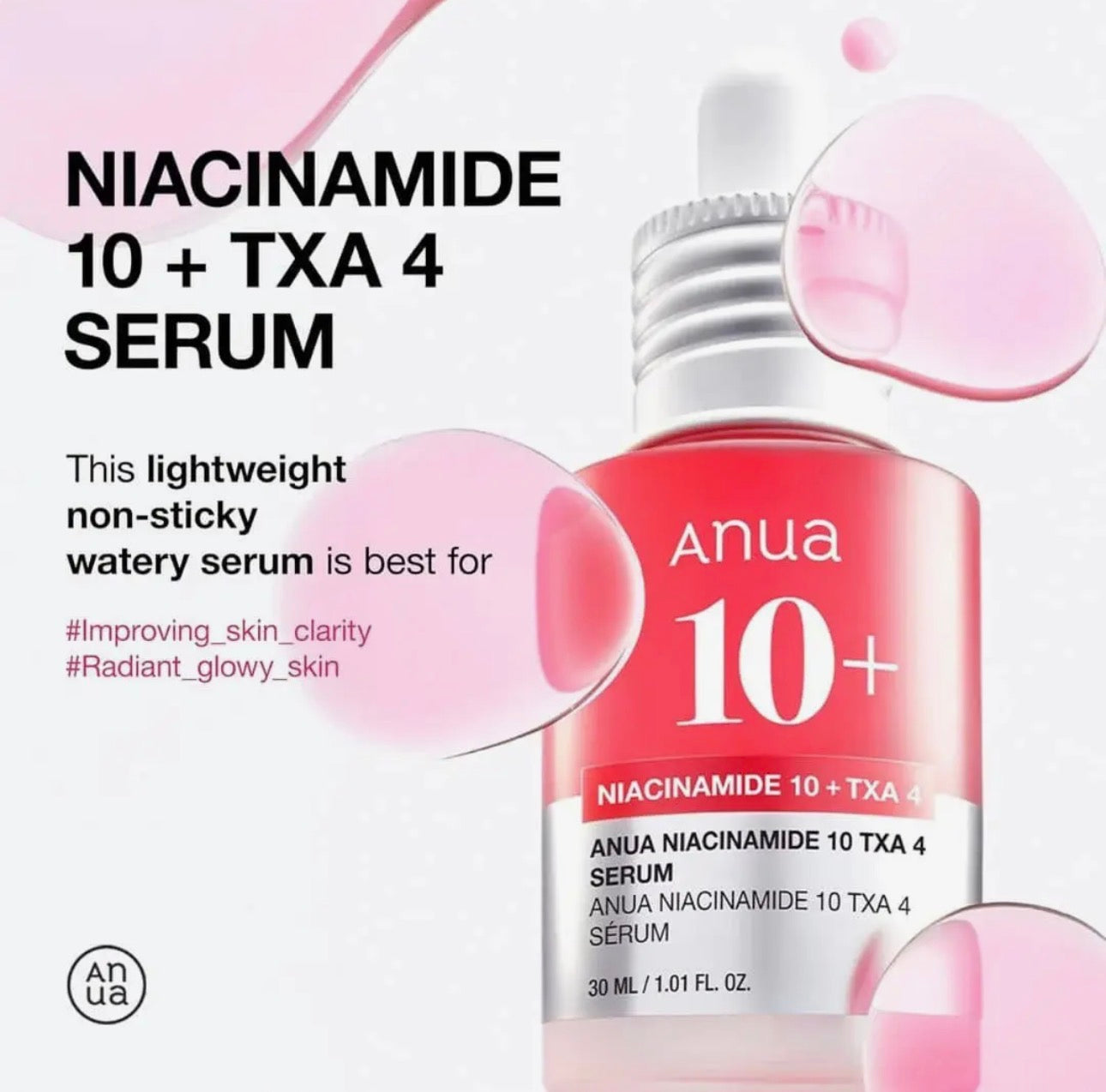 Anua Niacinamide 10% + Txa 4% Dark Spot Correcting Serum
