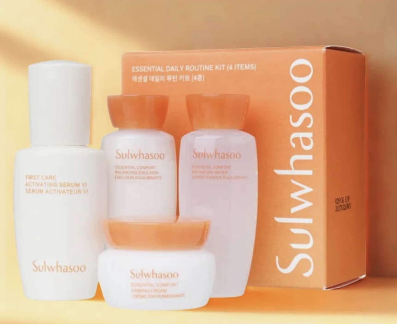 Sulwhasoo Essential Daily Routine 4 Piece Travel Kit