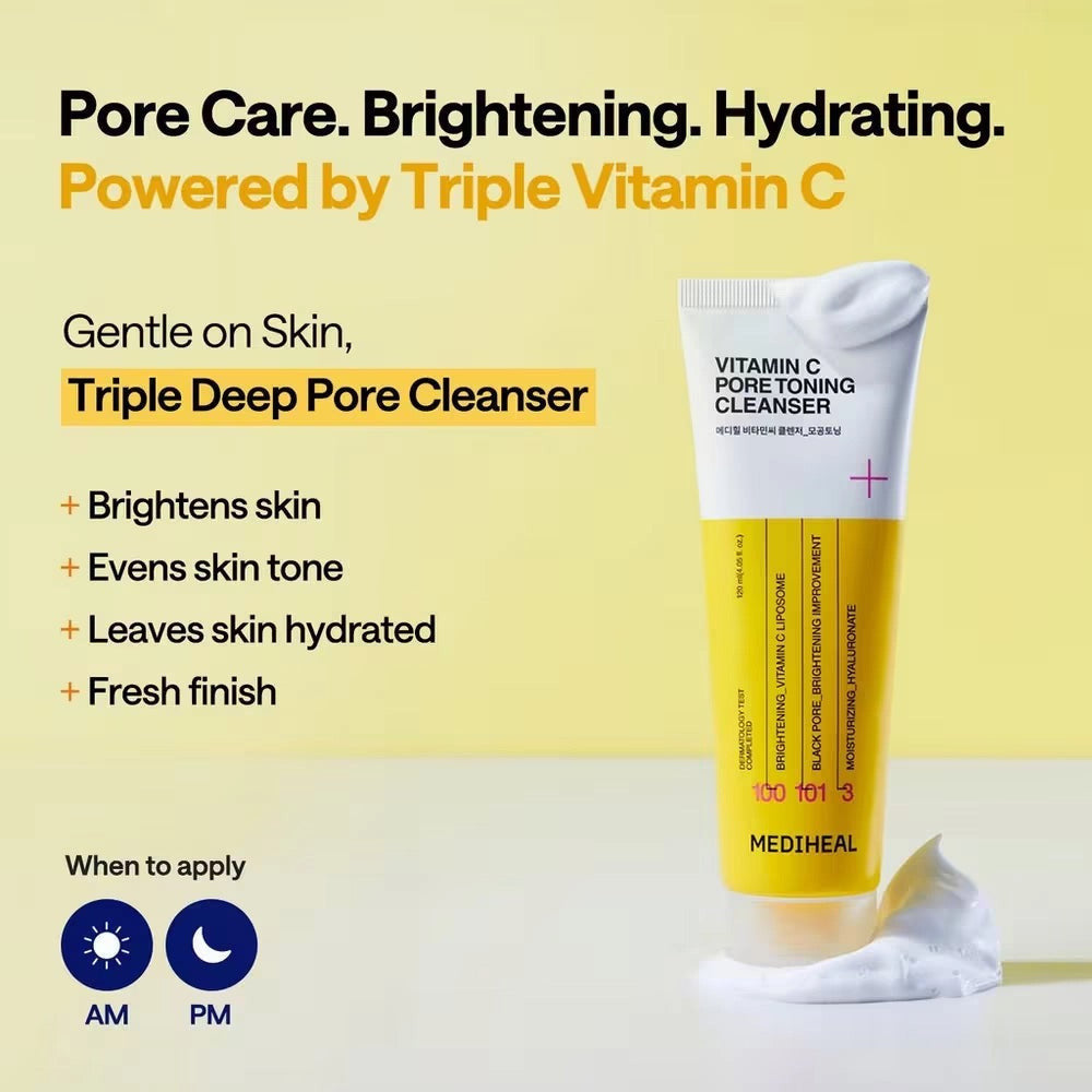 MEDIHEAL Vitamin C Pore Toning Cleanser 120mL