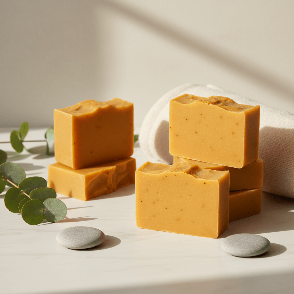 Amber Glow (Turmeric, Orange & Honey)Handcrafted Bar Soap